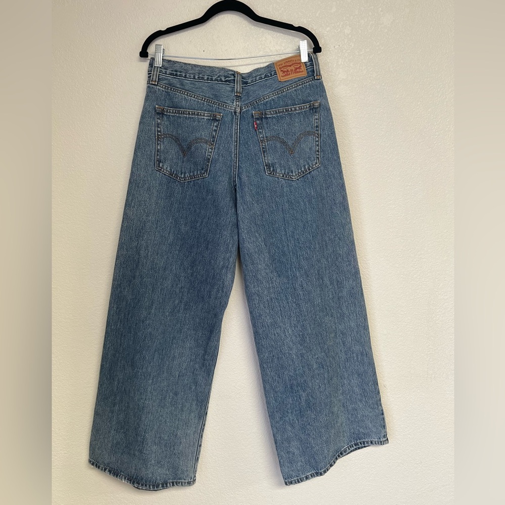 Levi’s ‘94 Baggy Wide Leg Jeans High Rise Medium Wash Denim 90s Vintage size 30 - Picture 7 of 7